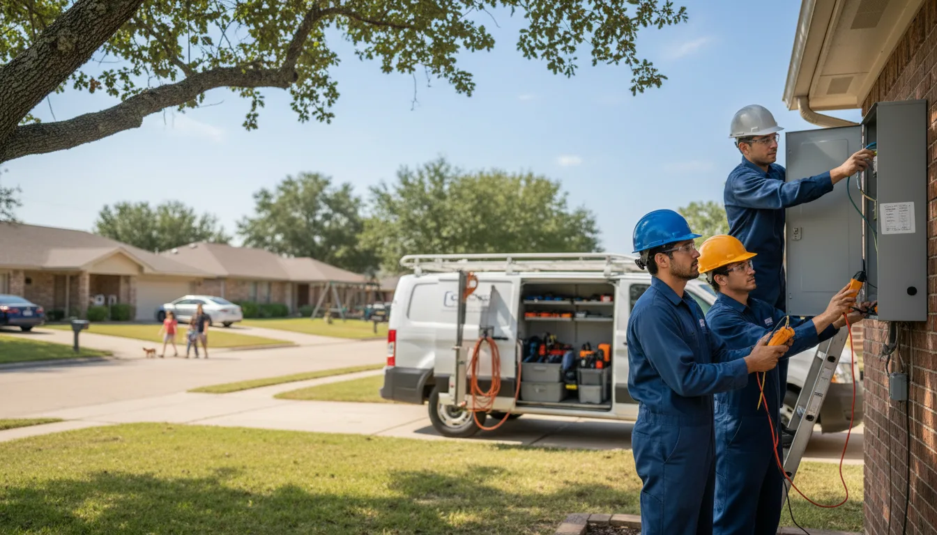 Certified electrician providing emergency electrical services in Shoup, ID